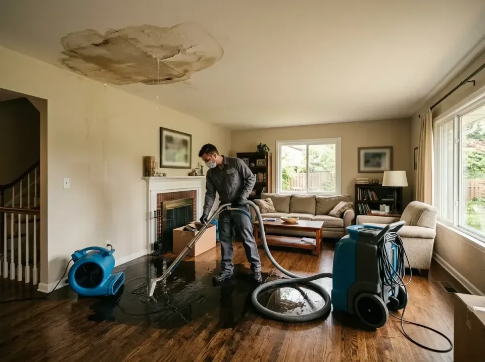attic-pipe-burst-ceiling-drip-008 — frequently asked questions, Water Damage Restoration & Carpet Care in New Carrollton, MD